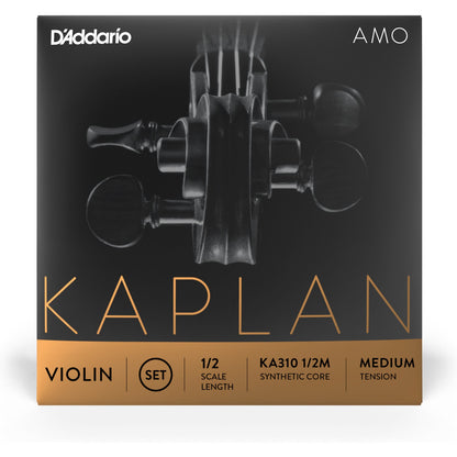 D'Addario Kaplan Amo Violin String Set, 1/2 Scale, Medium Tension