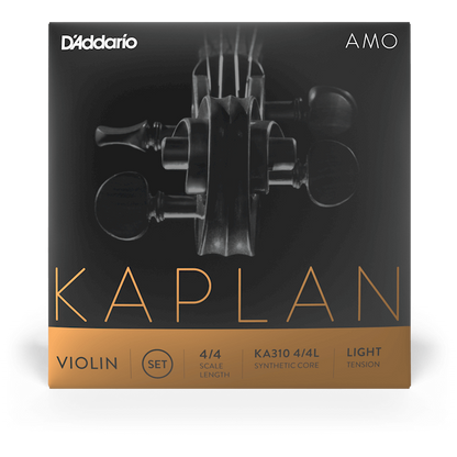 D'Addario Kaplan Amo Violin D String – 4/4 Scale – Light Tension