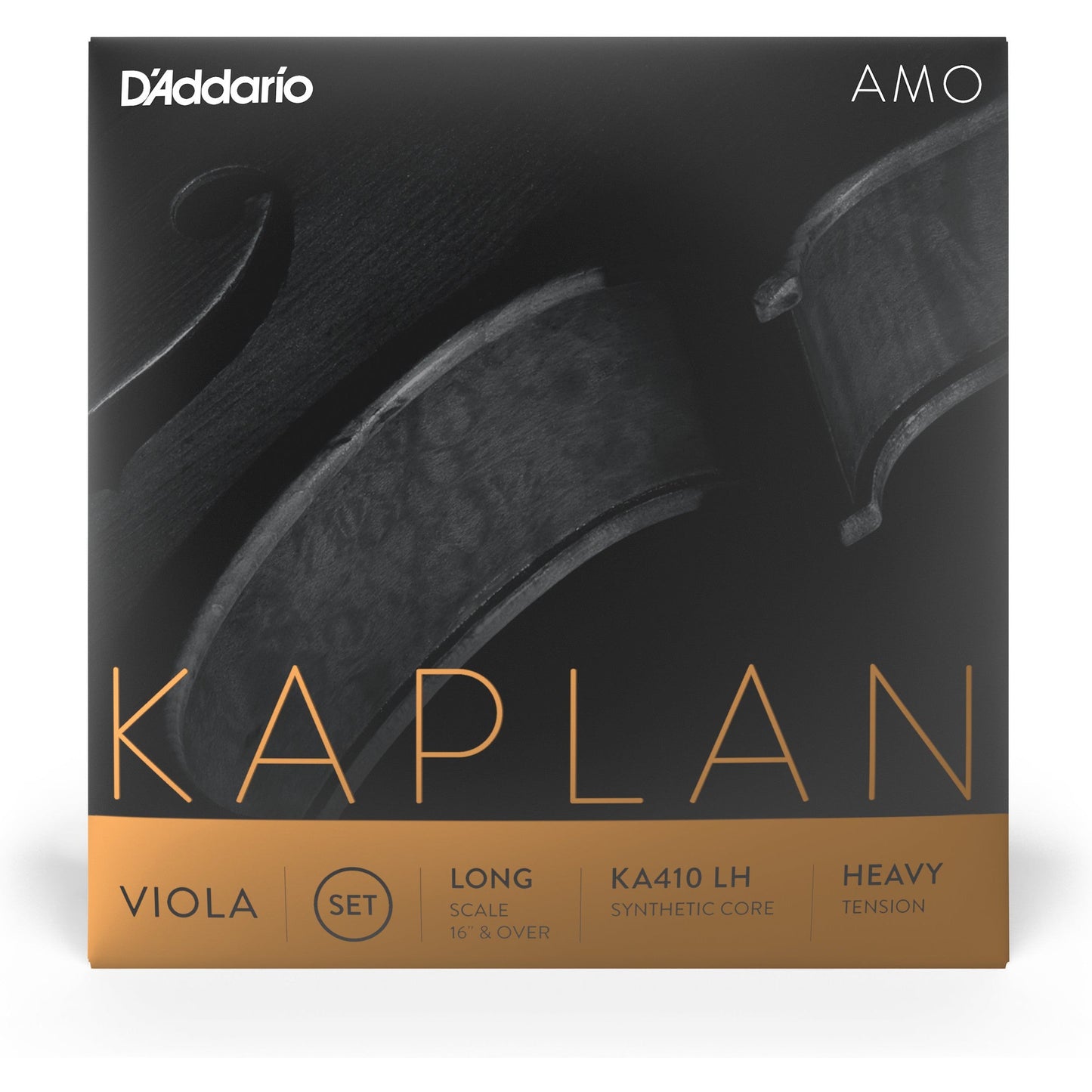 D'Addario Kaplan Amo Viola String Set, Long Scale, Heavy Tension