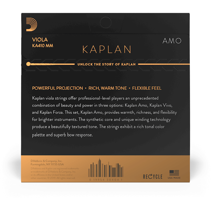 D'Addario Kaplan Amo Viola G String – Medium Scale – Medium Tension