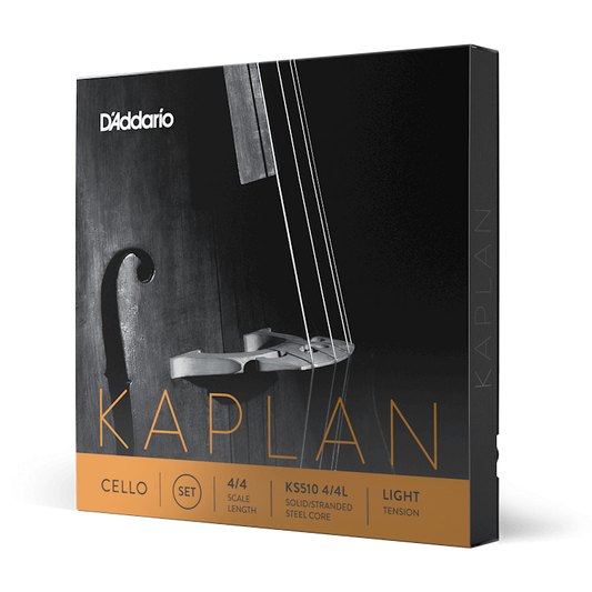 D'Addario Kaplan Cello String Set – 4/4 Scale – Light Tension