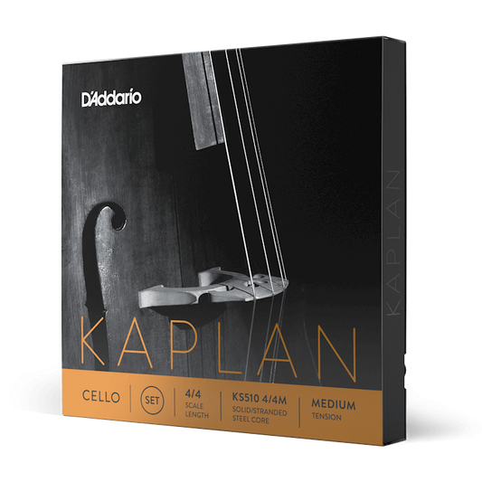 D'Addario Kaplan Cello String Set – 4/4 Scale – Medium Tension