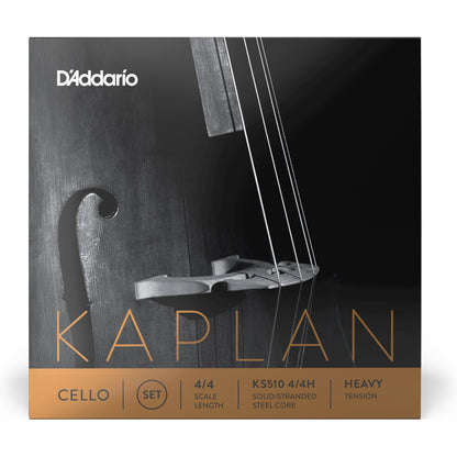 D'Addario Kaplan Cello String Set, 4/4 Scale, Heavy Tension