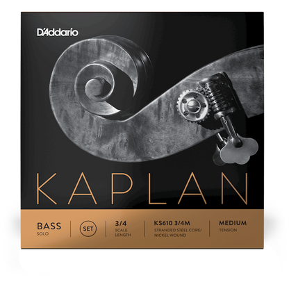 D'Addario Kaplan Solo Double Bass E String – 3/4 Scale – Medium Tension