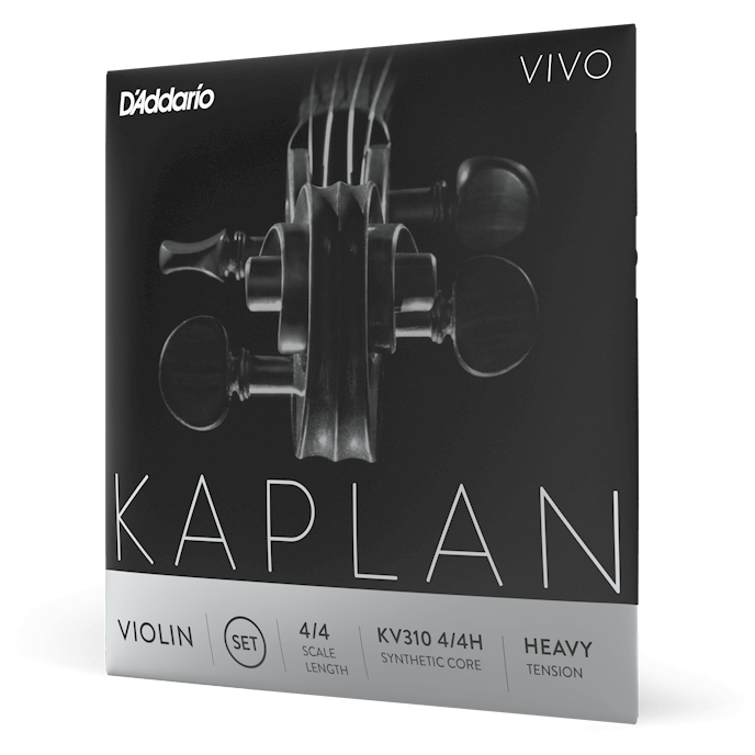 D'Addario Kaplan Vivo Violin String Set – 4/4 Scale – Heavy Tension