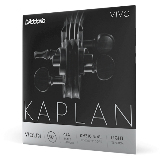 D'Addario Kaplan Vivo Violin E String – 4/4 Scale – Light Tension
