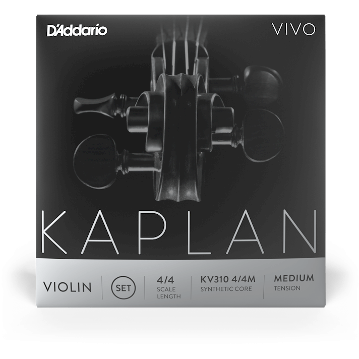 D'Addario Kaplan Vivo Violin A String – 4/4 Scale – Medium Tension