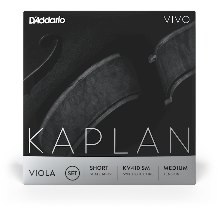 D'Addario Kaplan Vivo Viola String Set – Short Scale – Medium Tension