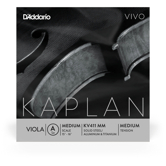 D'Addario Kaplan Vivo Viola A String – Medium Scale – Medium Tension