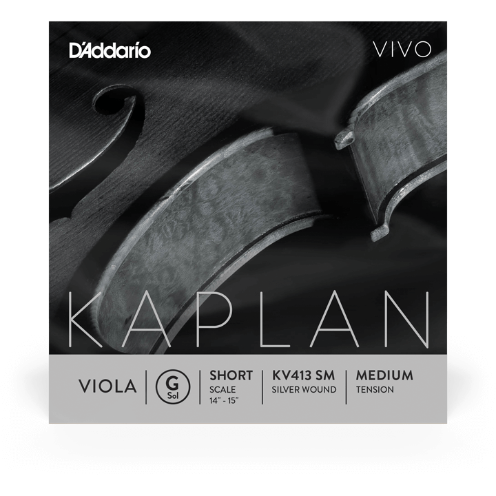 D'Addario Kaplan Vivo Viola G String – Short Scale – Medium Tension