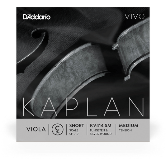 D'Addario Kaplan Vivo Viola C String – Short Scale – Medium Tension