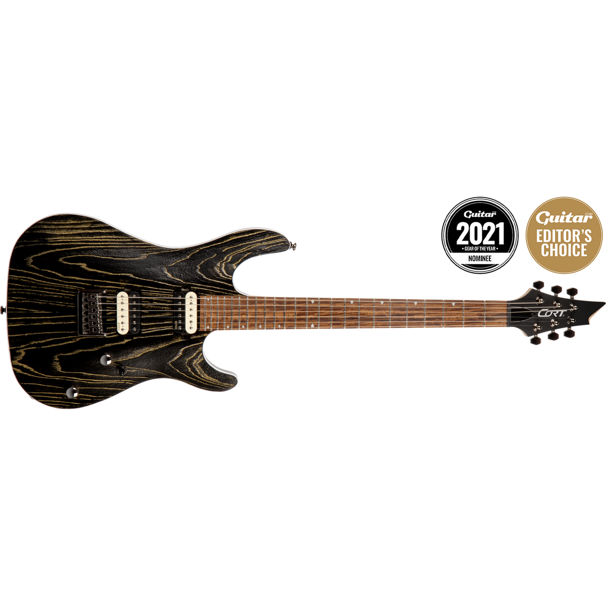 Cort KX300 Etched Electric Guitar – Black Gold