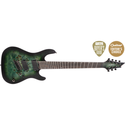 Cort KX507 Multi-Scale 7-String Electric Guitar – Stardust Green