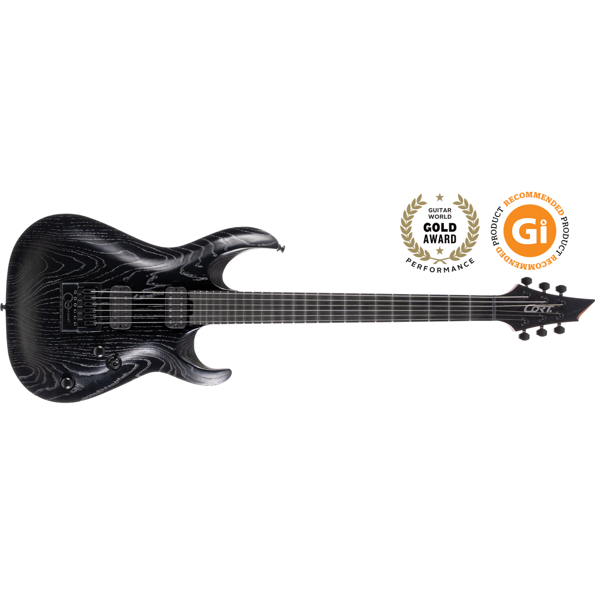 Cort KX700 EverTune Electric Guitar – Open-Pore Black
