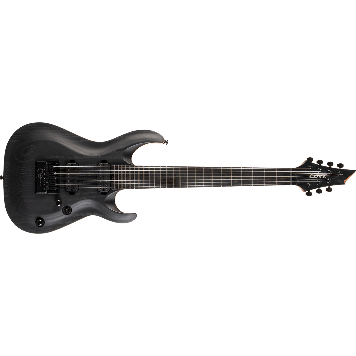 Cort KX707 EverTune 7-String Electric Guitar – Open-Pore Black