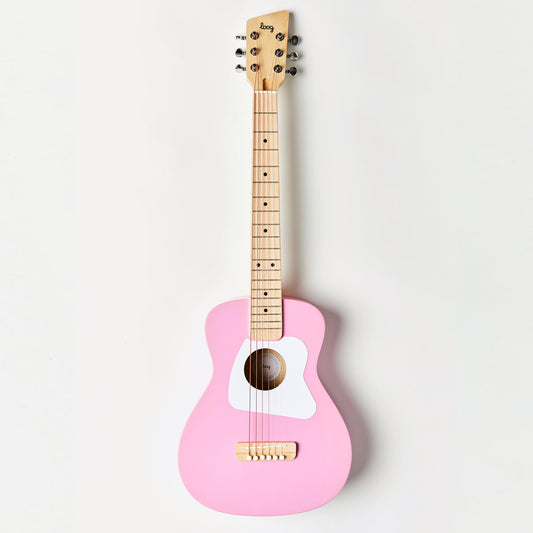 Loog Pro VI Kids 6-String Acoustic Guitar Pink