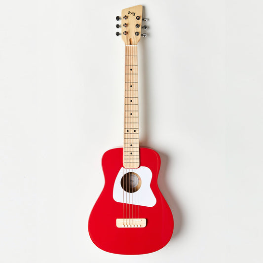 Loog Pro VI Kids 6-String Acoustic Guitar Red