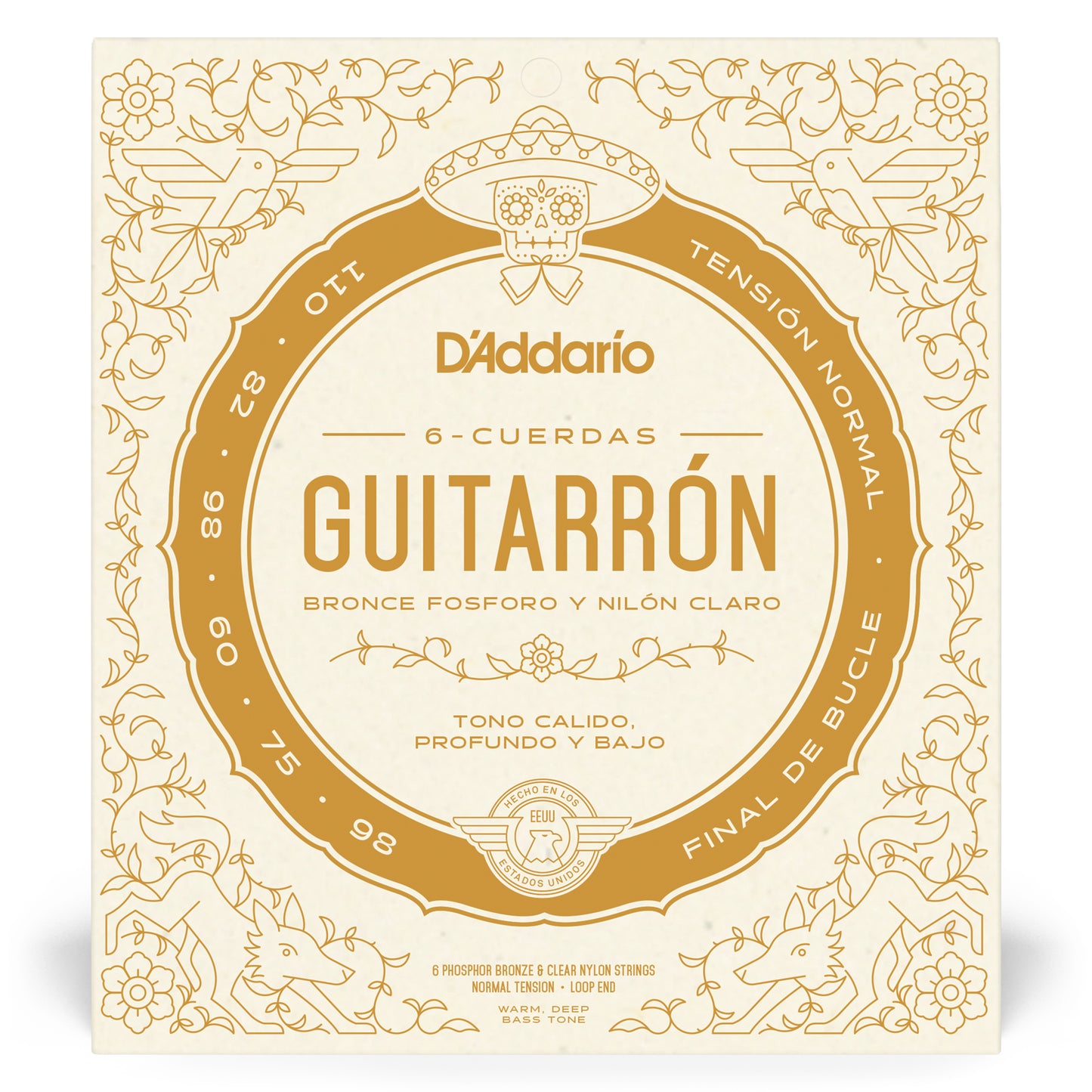 D’Addario MG10N Guitarrón Normal Tension Strings