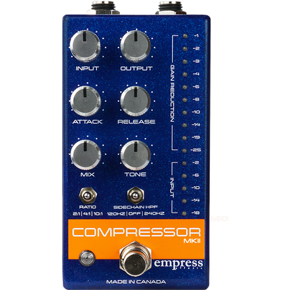 Empress Effects Compressor MKII  - Blue - Guitar Compressor Pedal