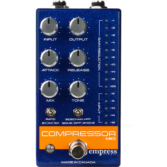 Empress Effects Compressor MKII  - Blue - Guitar Compressor Pedal