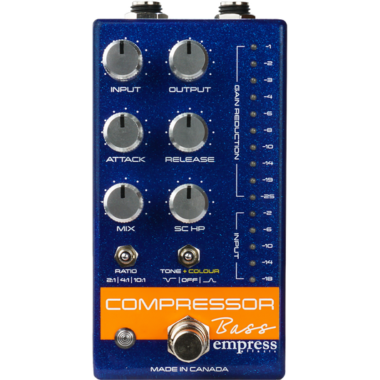 Empress Effects Compressor Bass - Blue - Compressor Pedal