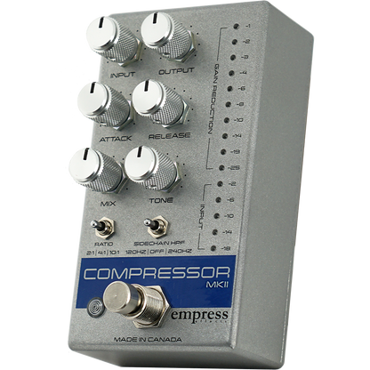 Empress Effects Compressor MKII  - Silver - Guitar Compressor Pedal