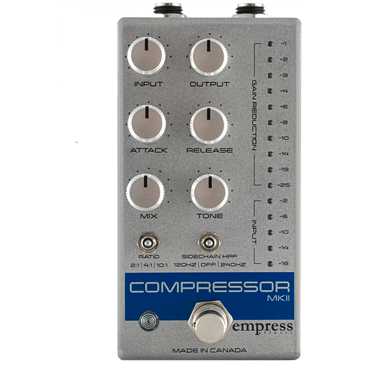 Empress Effects Compressor MKII  - Silver - Guitar Compressor Pedal