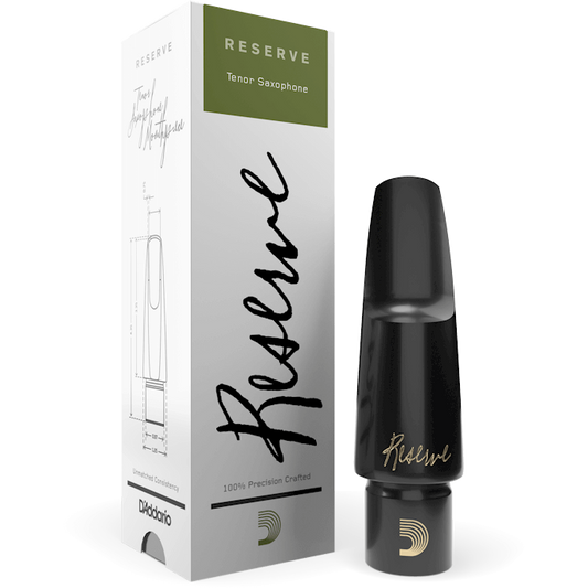 D'Addario Reserve Tenor Saxophone Mouthpiece – D190 – Medium-Long Facing