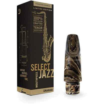 D'Addario Select Jazz Marble Tenor Saxophone Mouthpiece, D6M-MB