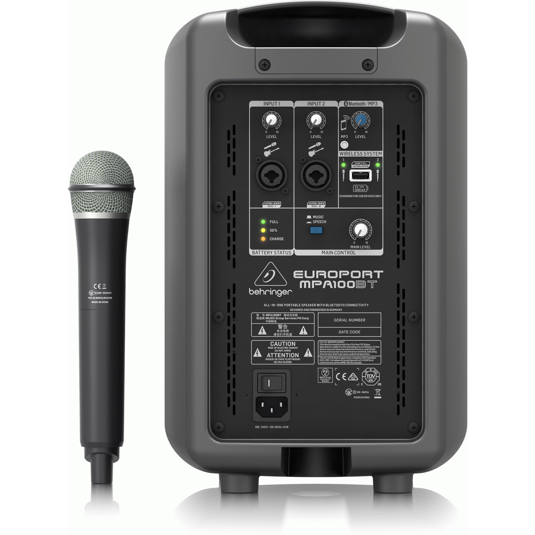 Behringer Europort MPA100BT Portable PA