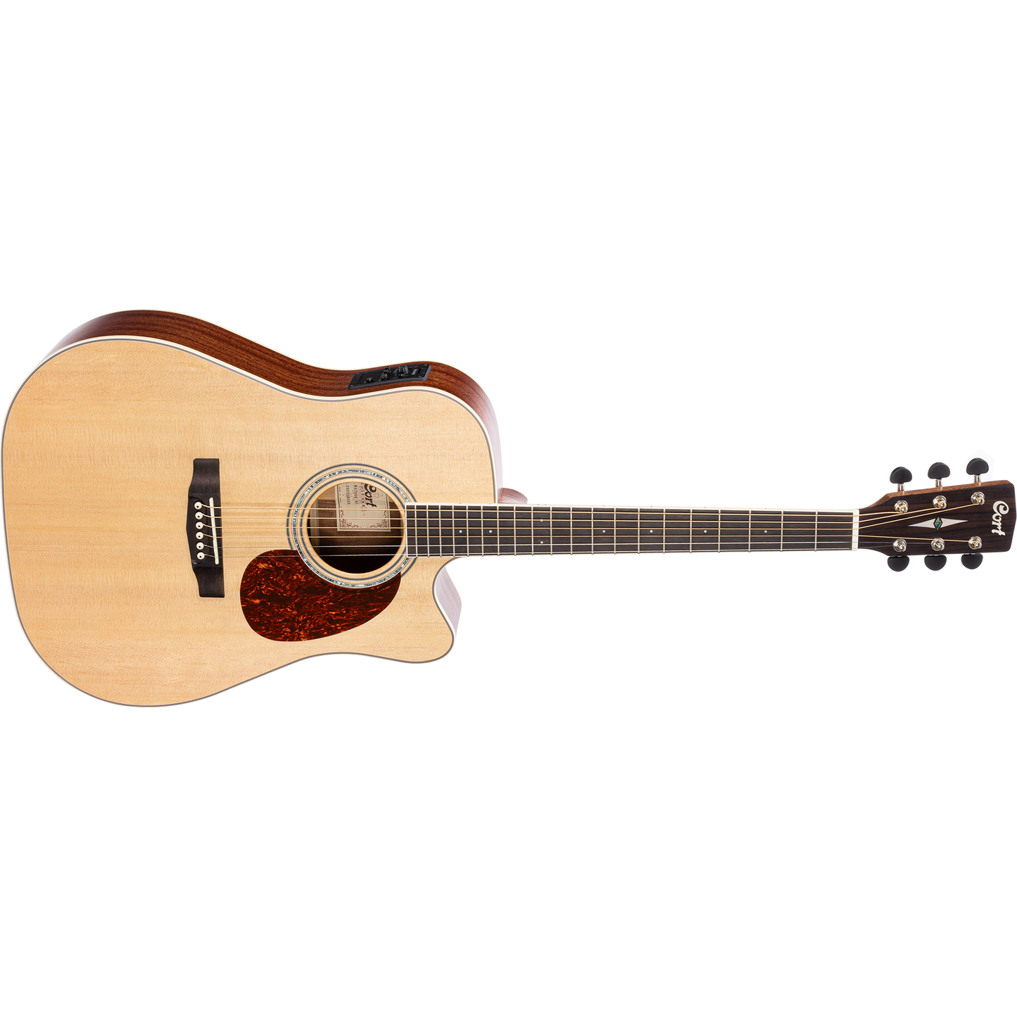 Cort MR710F Natural Gloss Dreadnought Cutaway Acoustic Guitar