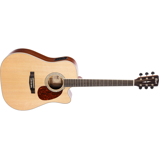 Cort MR710F Natural Gloss Dreadnought Cutaway Acoustic Guitar