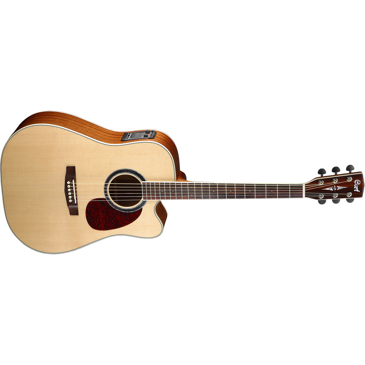 Cort MR730FX Natural Gloss Dreadnought Cutaway Acoustic Guitar