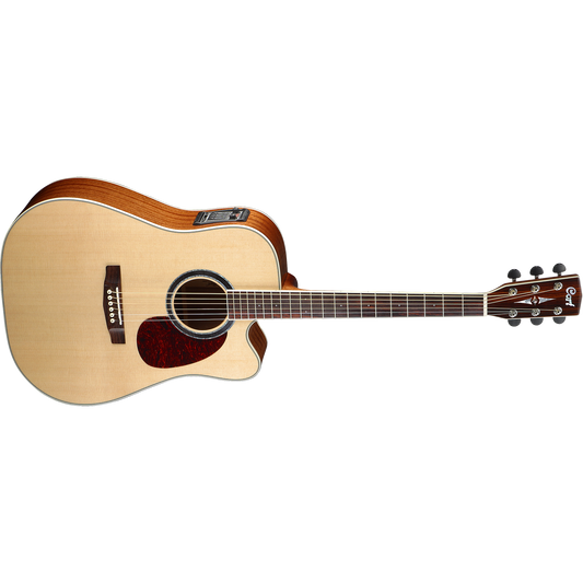 Cort MR730FX Natural Gloss Dreadnought Cutaway Acoustic Guitar