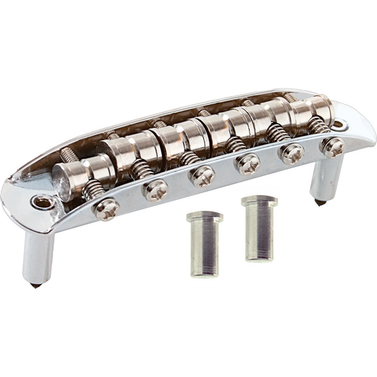 Custom Eagle MT850 Fender Mustang Style Bridge (Chrome) 7.25" Radius