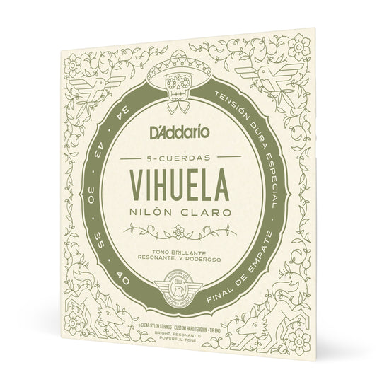 D’Addario MV10C Vihuela Custom Hard Tension Strings