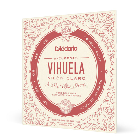 D’Addario MV10H Vihuela Hard Tension Strings