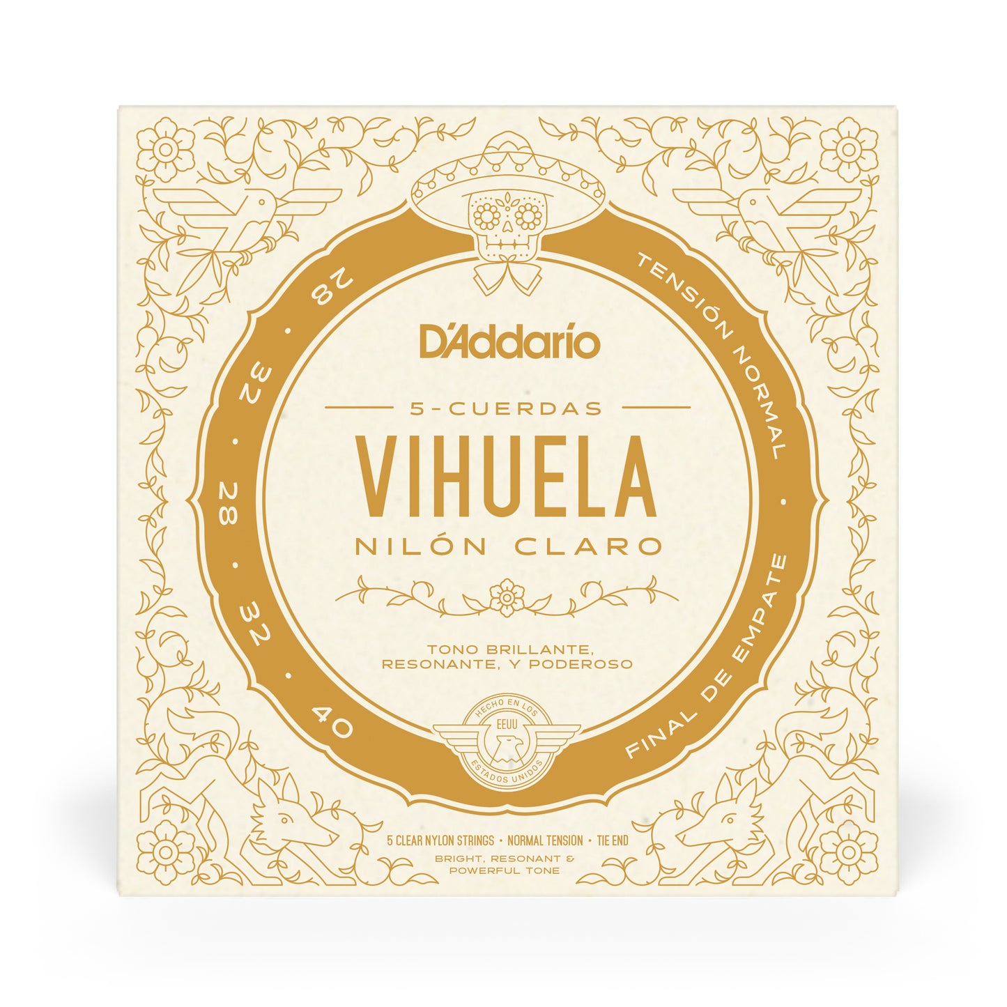 D’Addario MV10N Vihuela Normal Tension Strings