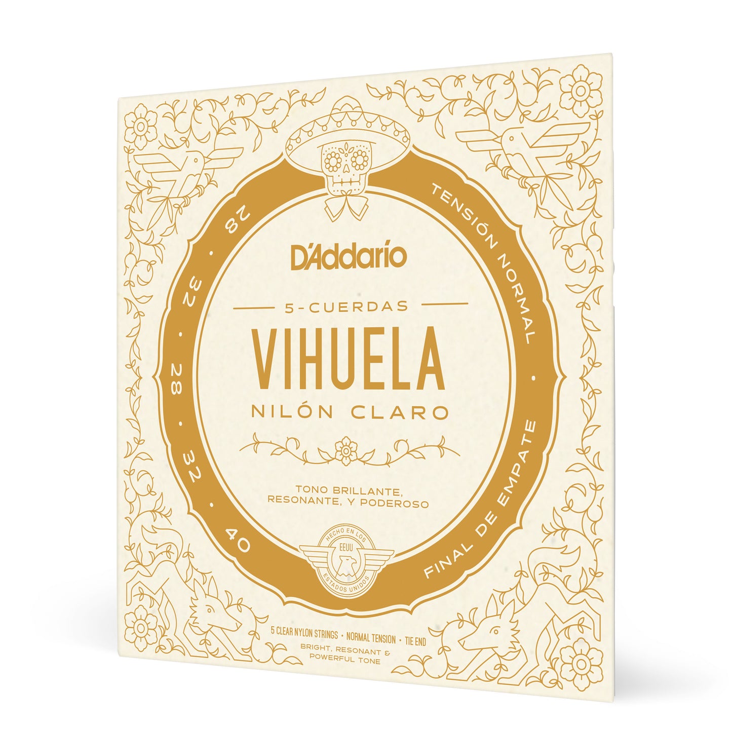 D’Addario MV10N Vihuela Normal Tension Strings