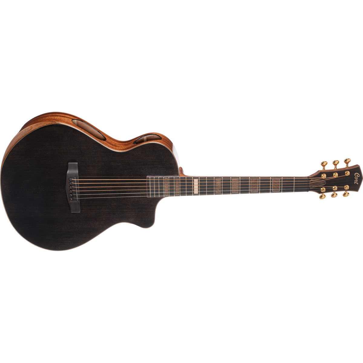 Cort Modern Black Limited-Edition Modern Concert Acoustic-Electric Guitar
