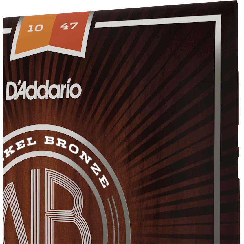 D'Addario Nickel Bronze Acoustic Guitar Strings – Extra Light – 10-47