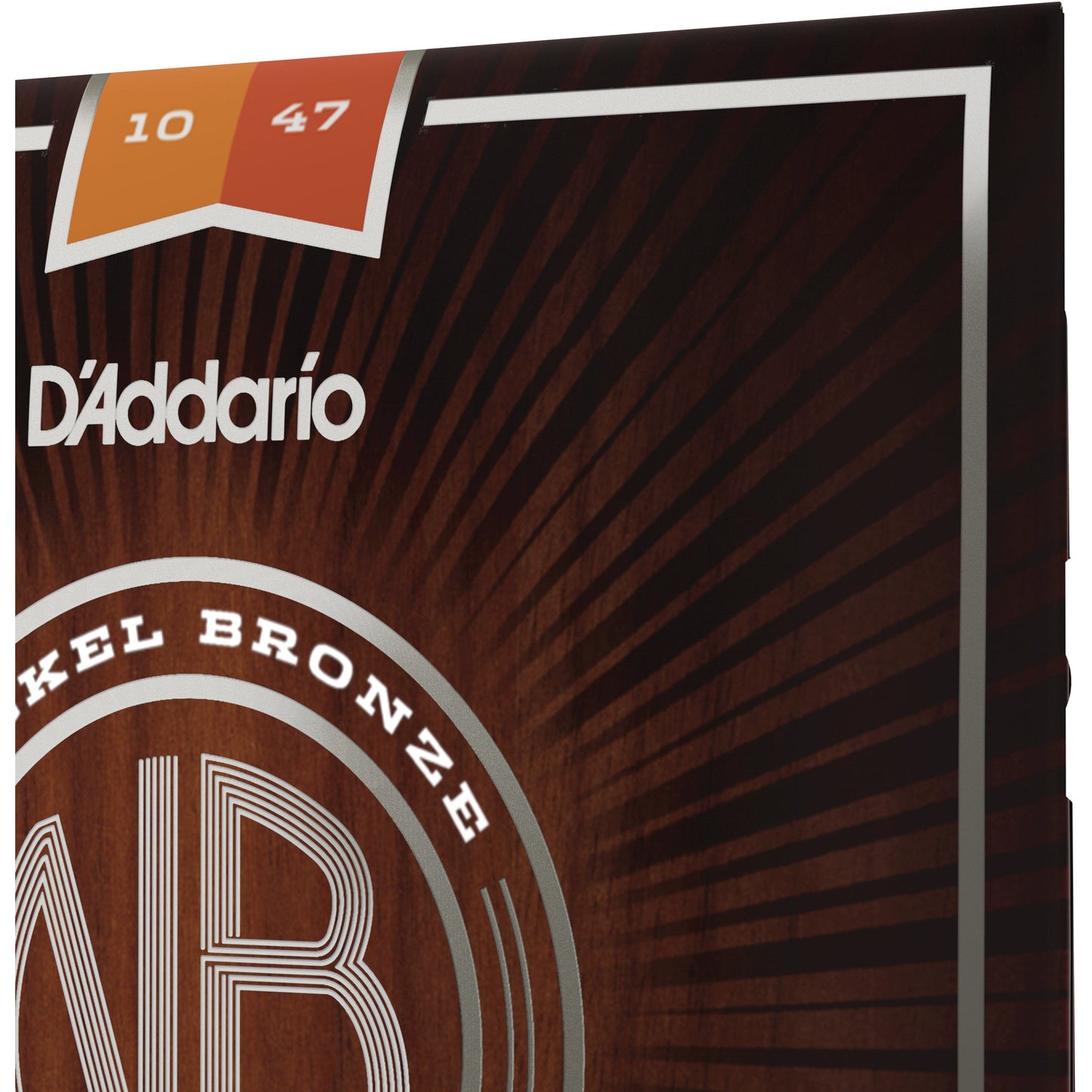 D'Addario NB1047 Nickel Bronze Acoustic Guitar Strings, Extra Light, 10-47