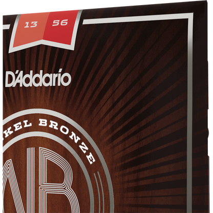 D'Addario Nickel Bronze Acoustic Guitar Strings – Medium – 13-56