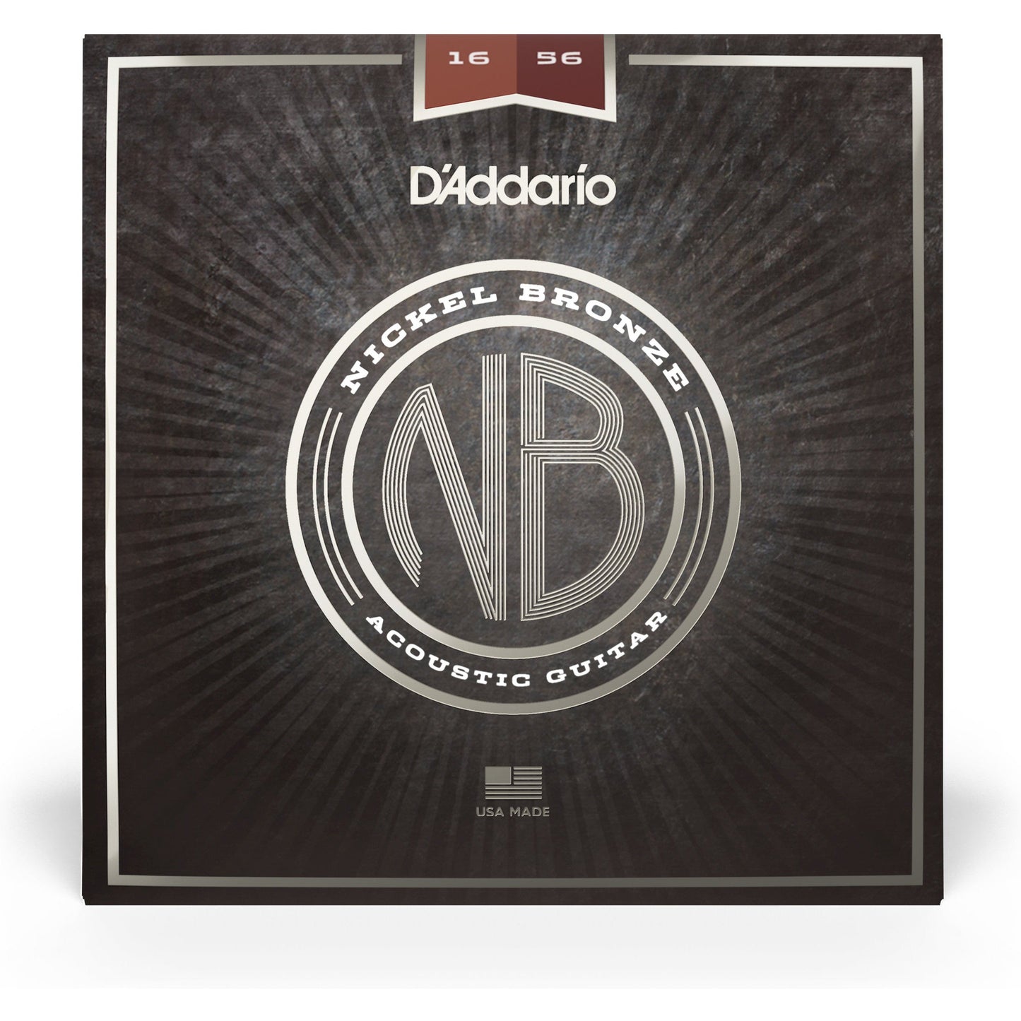 D'Addario NB1656 Nickel Bronze Acoustic Guitar Strings, Resophonic, 16-56