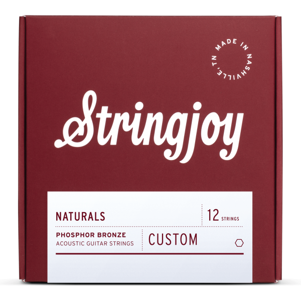 Stringjoy Naturals | Custom 12 String Phosphor Bronze Acoustic Guitar Strings