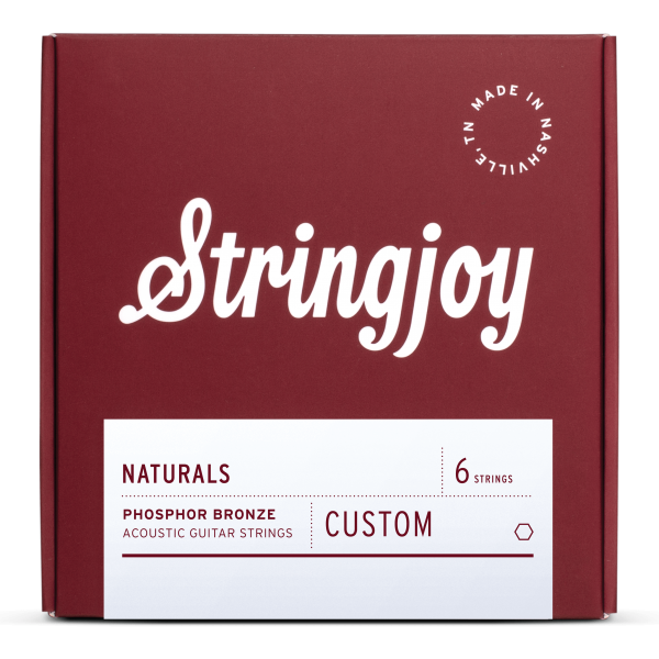 Stringjoy Naturals | Custom 6 String Phosphor Bronze Acoustic Guitar Strings