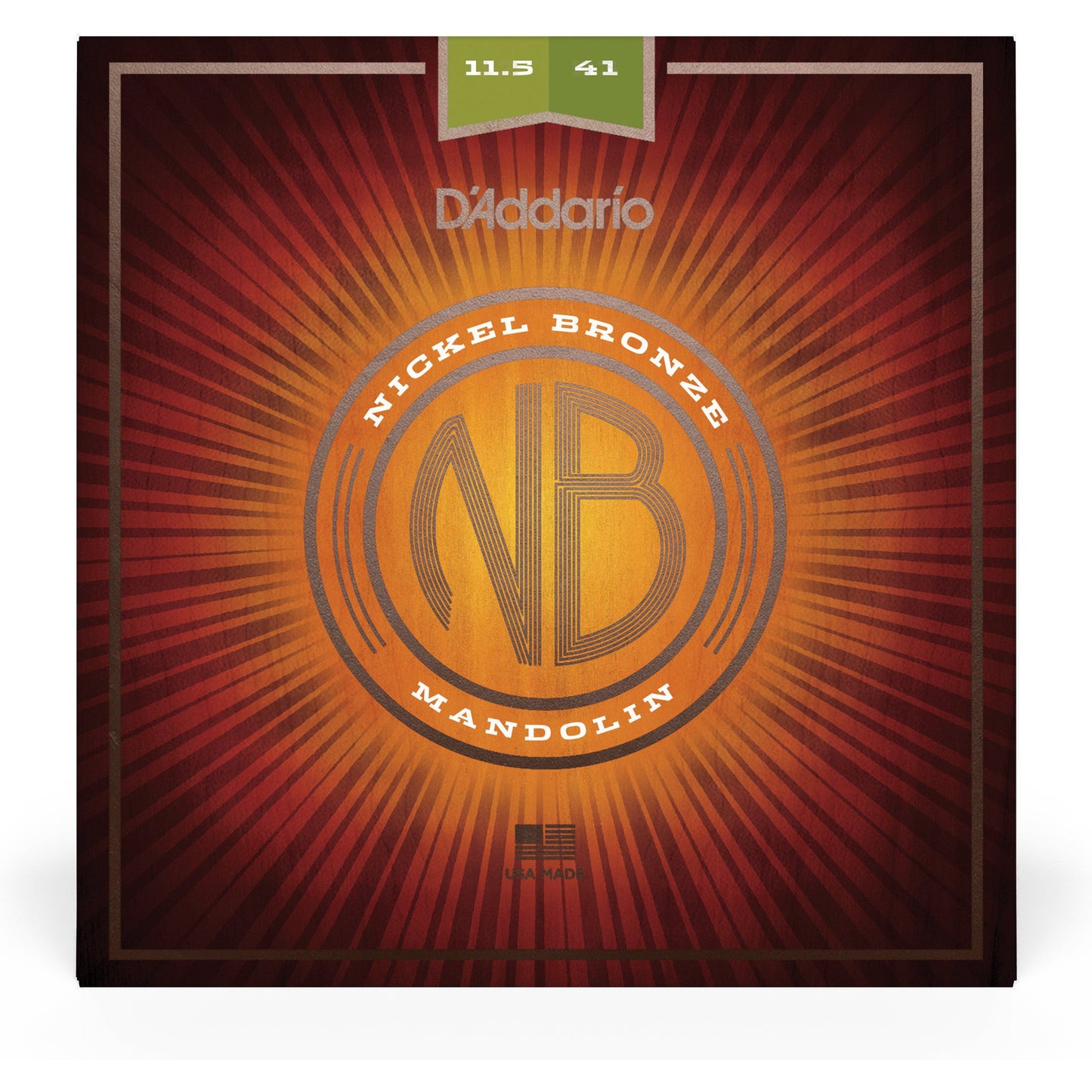 D'Addario NBM11541 Nickel Bronze Mandolin Set, Med-Hvy, 11.5-41