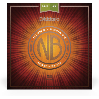 D'Addario NBM11541 Nickel Bronze Mandolin Set, Med-Hvy, 11.5-41