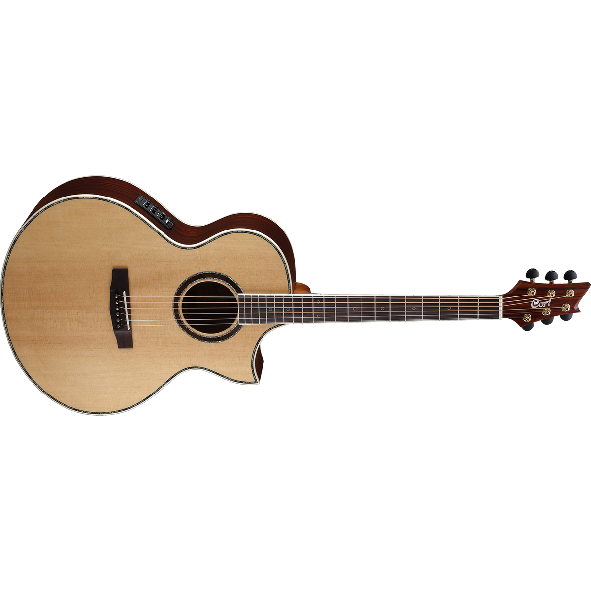 Cort NDX50 Cutaway Acoustic-Electric Guitar – Natural Gloss