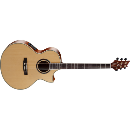 Cort NDX Baritone Natural Gloss Cutaway Acoustic Guitar